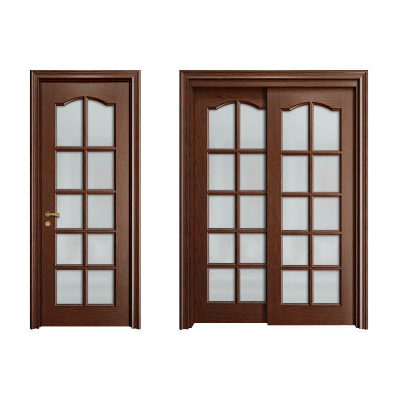 Изобретённый цвет Двери деревянных номеров YALIG Luxury Interior Door for Hotel Room Interiors