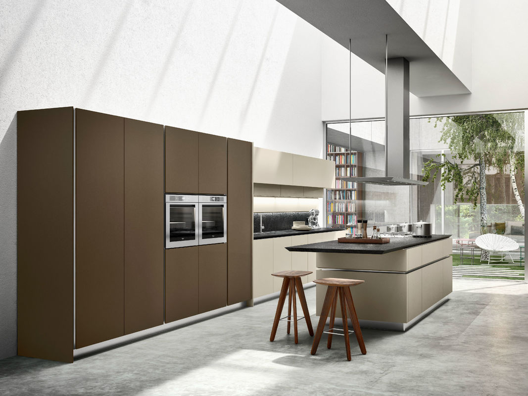 Blum Hardware и Veneer Finish YALIG Умный кухонный шкаф для дерева для квартиры