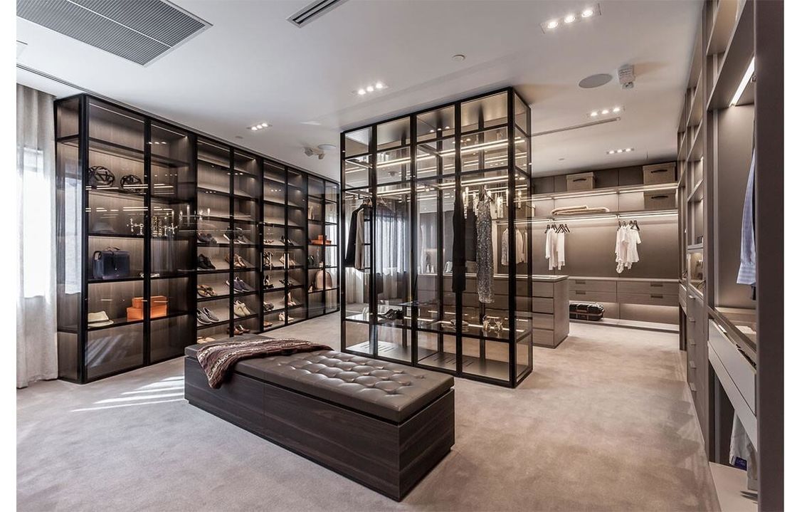 MR HDF Board Contemporary Design Style Walk-in Closet Wardrobe для мебели в спальне
