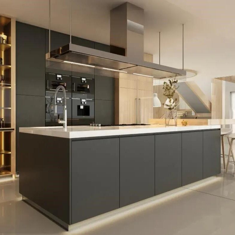 Blum Hardware Кухонные шкафы с островами и 3D-моделями