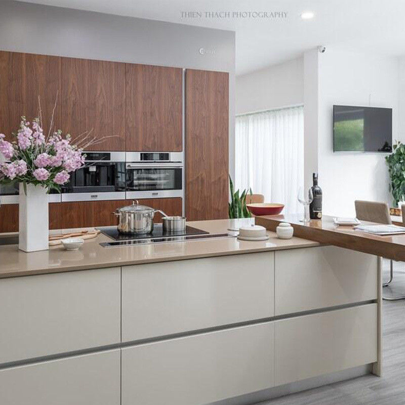 Blum Hardware настраиваемый размер матовый стиль водонепроницаемый кухонный шкаф для вашего дома