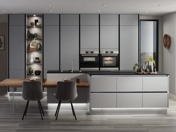 Кухонный шкаф Blum Hardware Villa с меламинной доской и лаковым дверным материалом