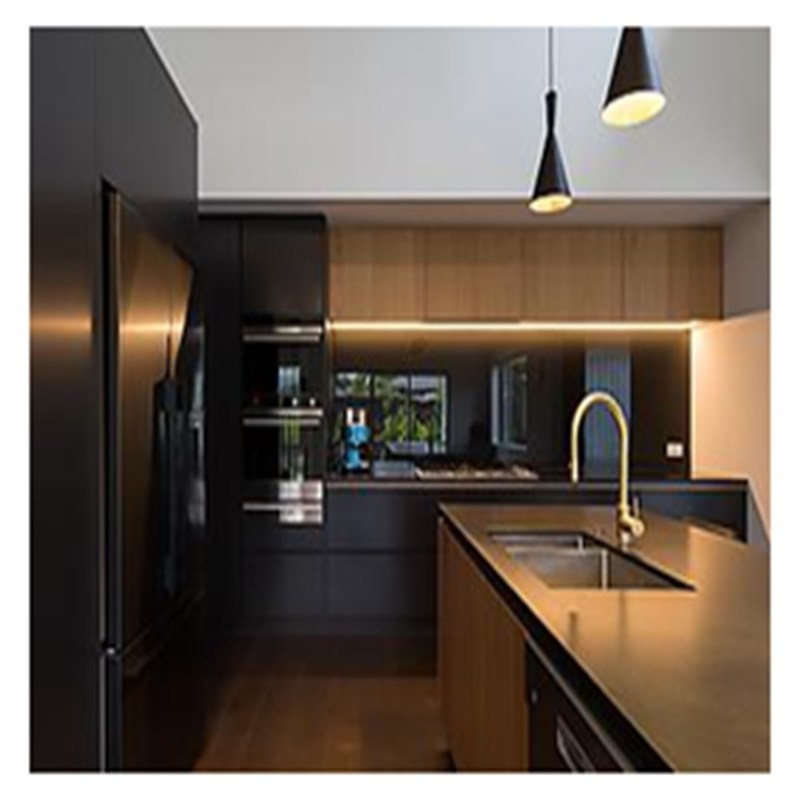 Модульные кухонные шкафы скидка темнозернистые меламинные двери для больших кухонь