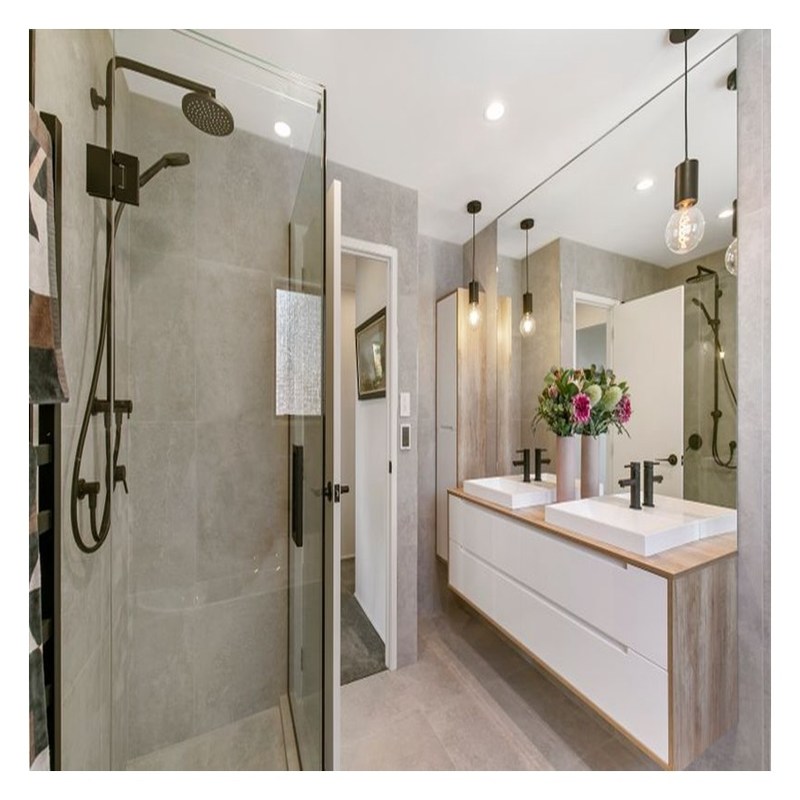 Специализированный акриловый шкаф для ванной с двойным раковиной и настенной установкой