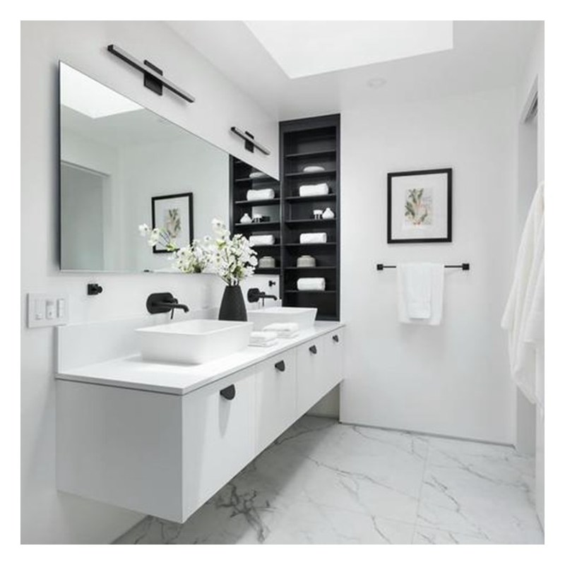 Специализированный акриловый шкаф для ванной с двойным раковиной и настенной установкой