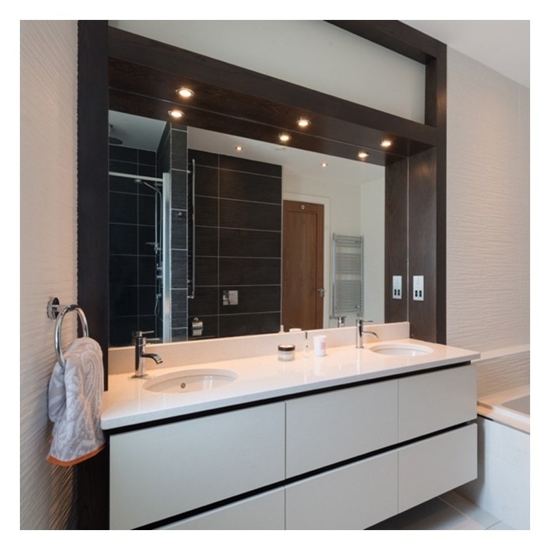 Специализированный акриловый шкаф для ванной с двойным раковиной и настенной установкой