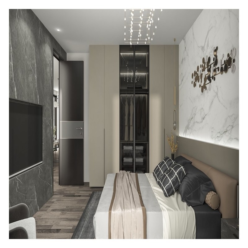 Европейские массивные деревянные шкафы для ходьбы в шкафу