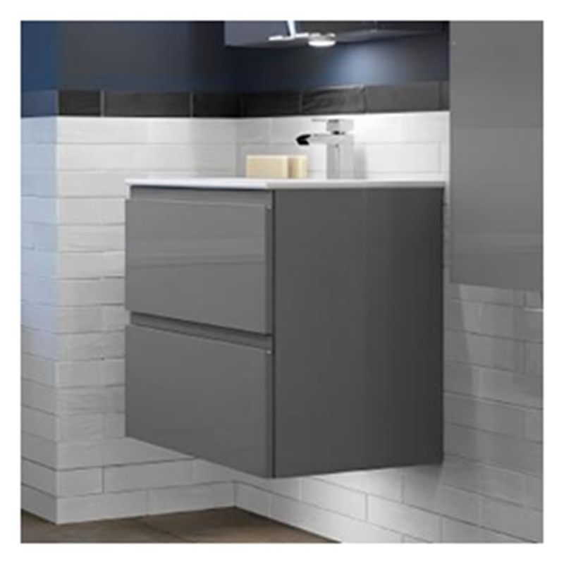 Массивное дерево круглый подвешенный ванной ванной с раковиной и небольшой формат глянцевой отделки