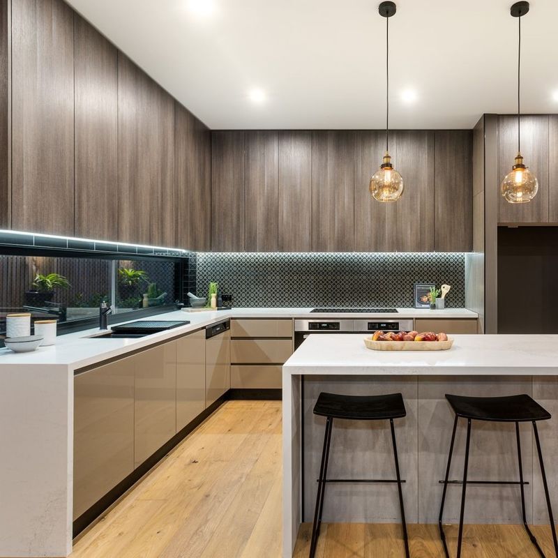 Blum Hardware Кухонный шкаф с полимерным листом европейского стиля, предназначенный для нужд OEM / ODM