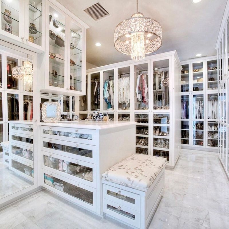 Современный MR HDF Board Island Wardrobe, настраиваемый для высококлассного дизайна и функциональности