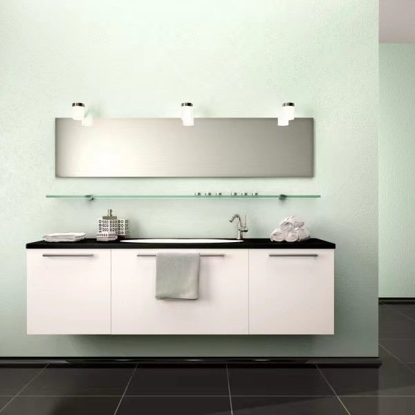 Организуйте свою ванную с помощью YALIG Custom Vanity Cabinet Double Sink и Silver Mirror