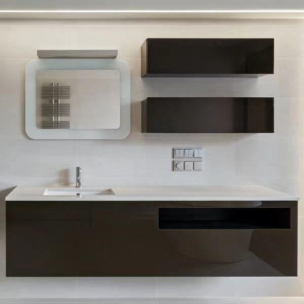 Современный шкаф для хранения и ванной комбайн с зеркалом от YALIG Design